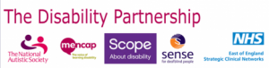 News article 1st March 2016 The disability partnership logo National Autistic society Mencap Scope Sense NHS